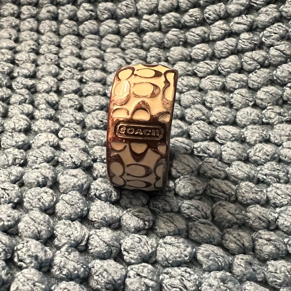 Authentic coach ring. Unsure of the size (dime for size reference)